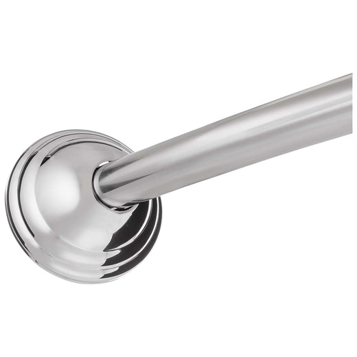 Curved Shower Rod, Stainless Steel, Adjustable Length 5 To 6 Ft.