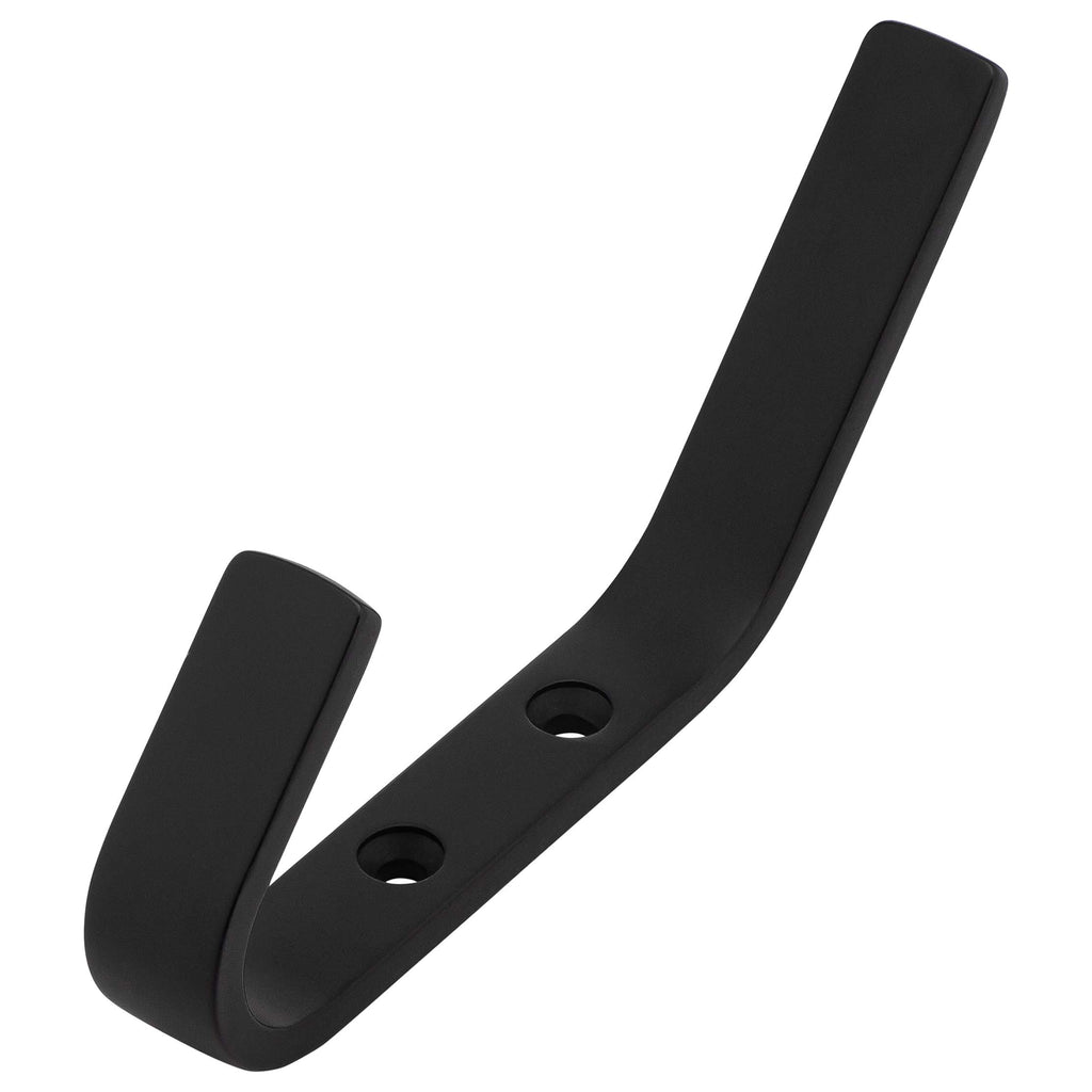 Coat Hook / Clothes Hook J Shape Matte Black Harney Hardware