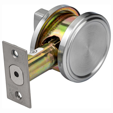 Commercial Single Sided Keyless Deadbolt With Exterior Plate, UL Fire Rated, ANSI 2