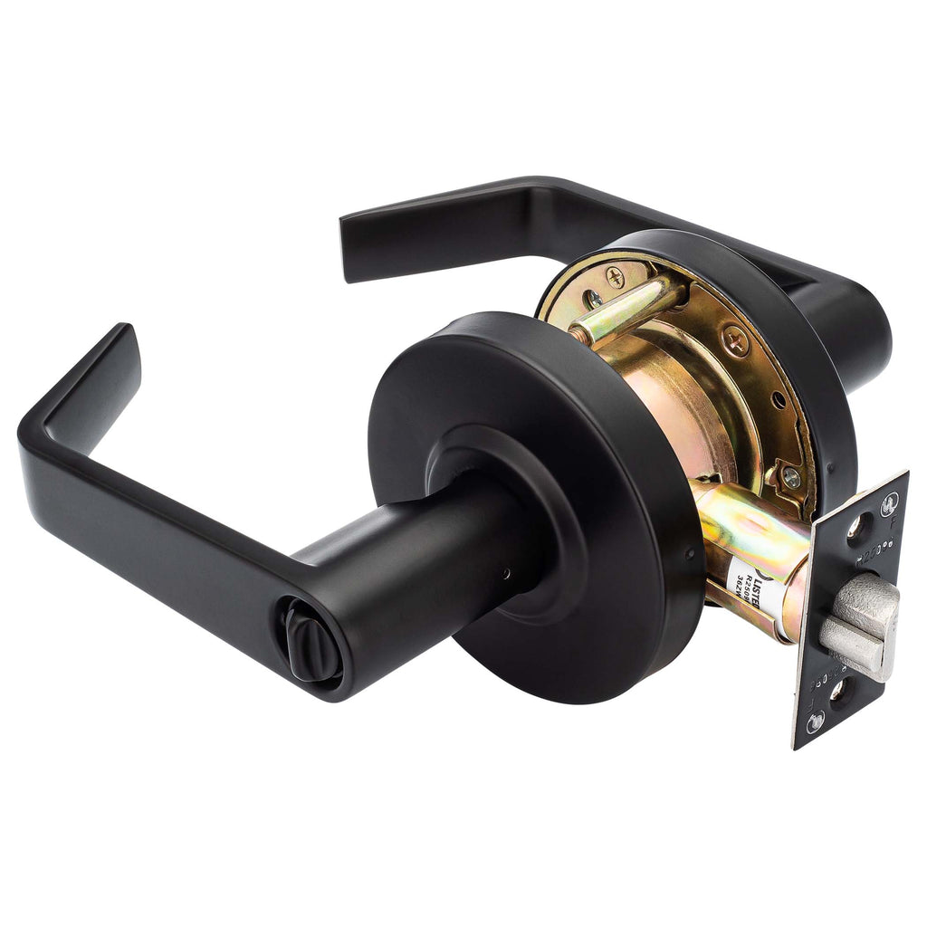 Commercial Door Lever Set Keyed / Entry Function - Powder Coated Matte ...