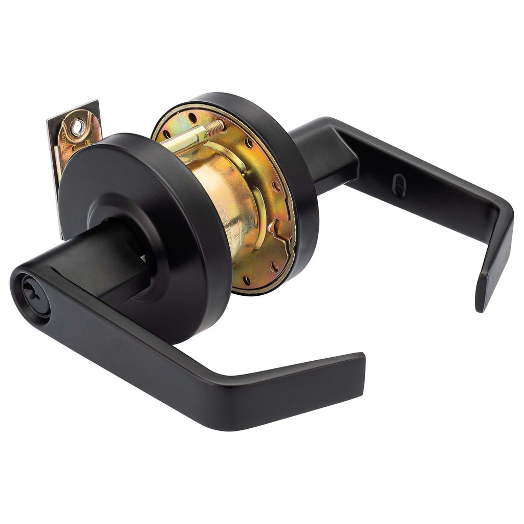 Commercial Door Lever Set Storeroom / Keyed Function Powder Coated