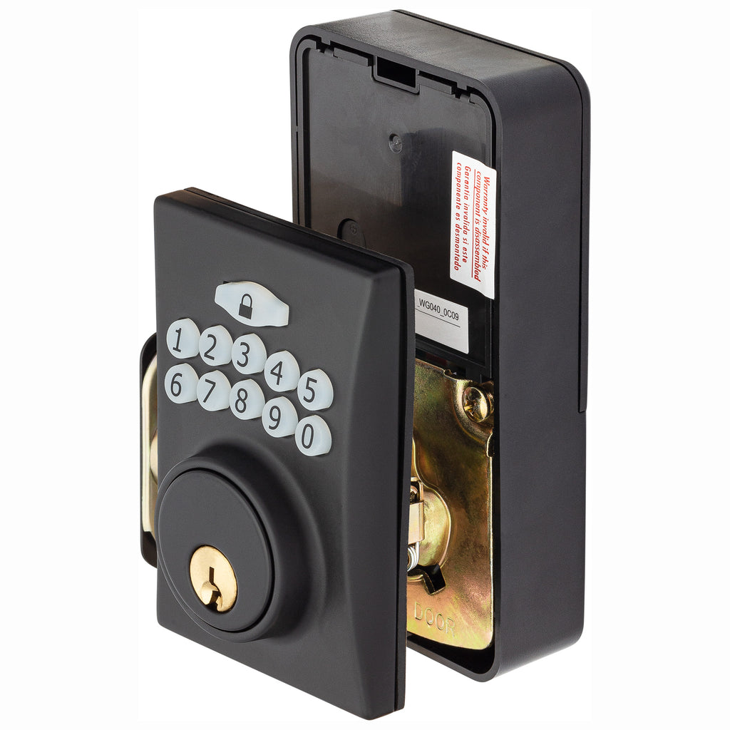 Electronic Keyless Deadbolt - Matte Black - Harney Hardware