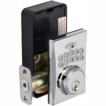 Electronic Keyless Deadbolt, Square Escutcheon