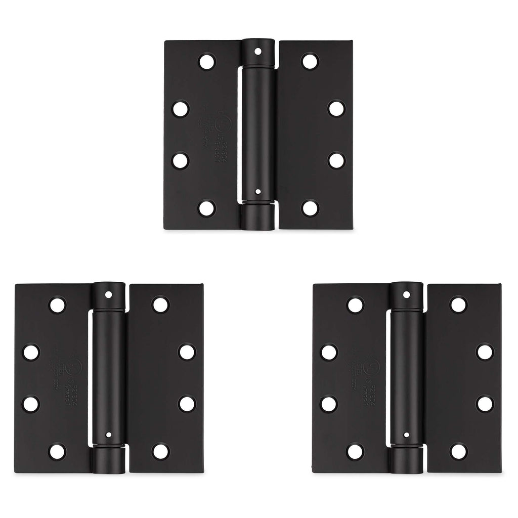 Commercial Door Spring Hinges Powder Coated Matte Black Harney Hardware