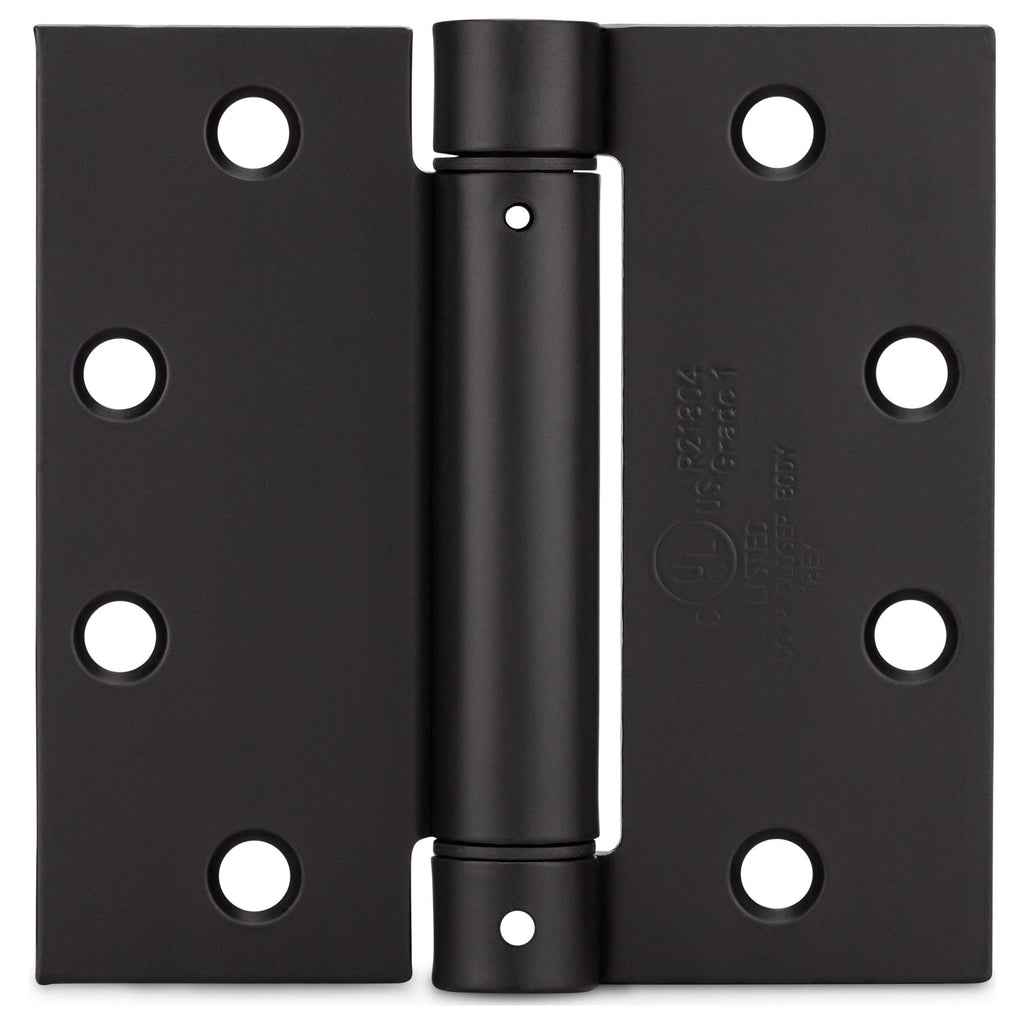 Commercial Door Spring Hinges Powder Coated Matte Black Harney Hardware