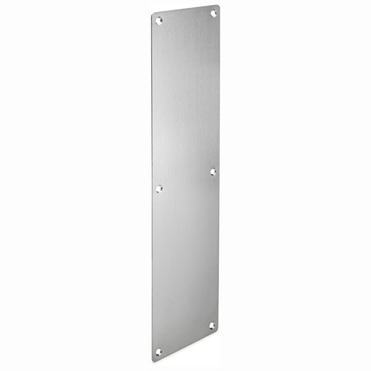 Commercial Door Push Plate, Stainless Steel, 4 In. X 16 In.