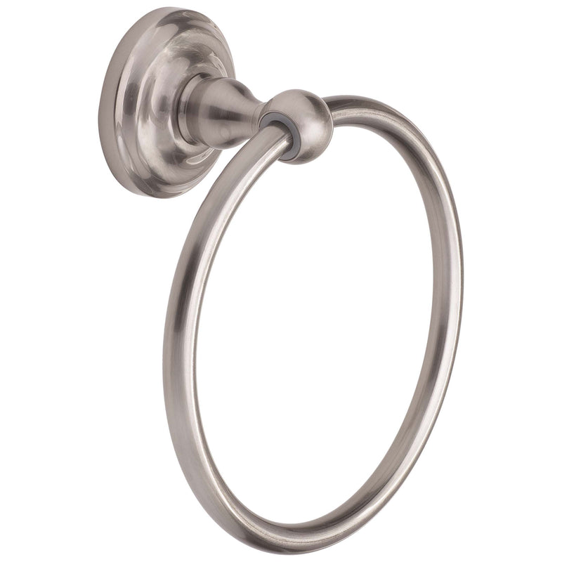 Design House Geneva Towel Ring - Satin Nickel Bathroom Hardware, 6.7-Inch