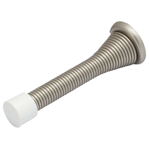 Image Of Spring Door Stop -  3 1/8 In. Projection - Satin Nickel Finish - Harney Hardware
