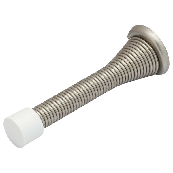 Spring Door Stop - Satin Nickel - Harney Hardware