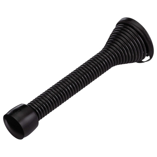 Image Of Spring Door Stop -  3 1/8 In. Projection - Matte Black Finish - Harney Hardware