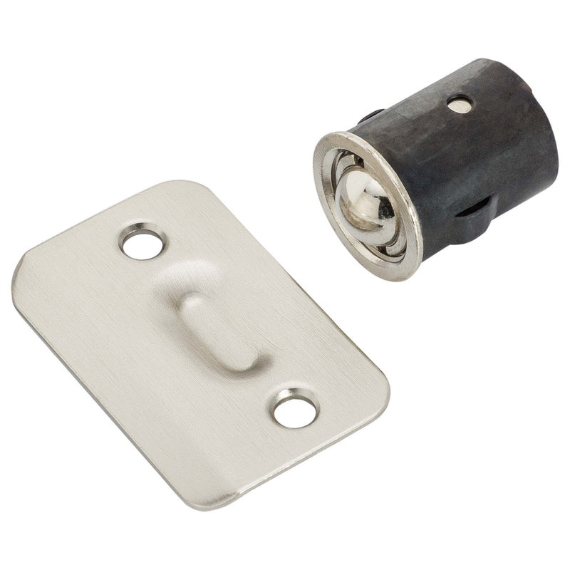Cabinet Ball Catch - Satin Nickel - Harney Hardware