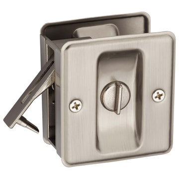 Pocket Door Lock, Privacy, 2 1/2 In. X 2 3/4 In.