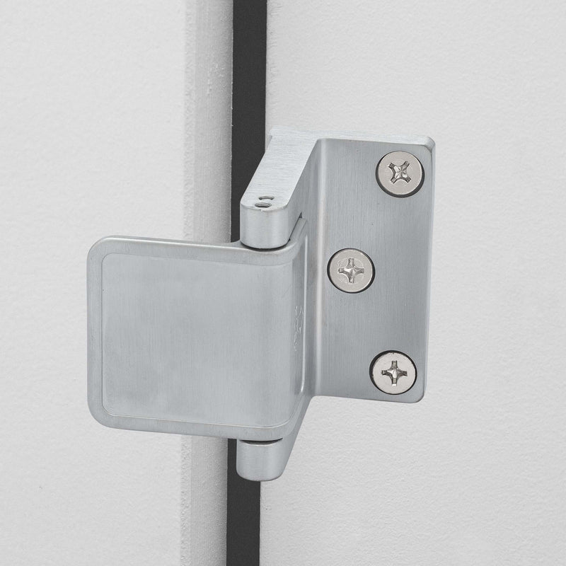 Security Door Guard - Satin Chrome - Harney Hardware