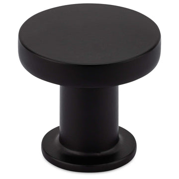 Cabinet Knob, Contemporary Round, 1 3/16 In. Diameter
