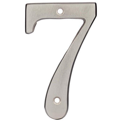 4 In. House Number 7, Solid Brass