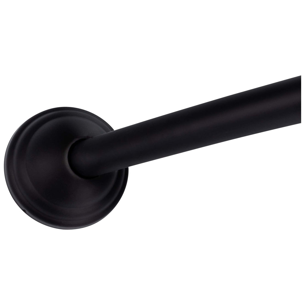 Curved Shower Rod Matte Black Harney Hardware
