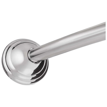 Curved Shower Rod, Stainless Steel, Fixed Length 5 Ft.
