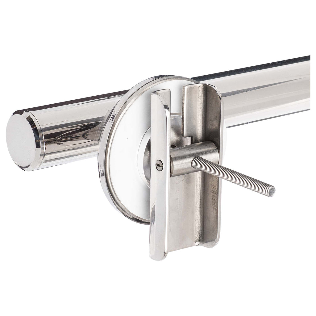 Bathroom Grab Bar Mounting Brackets - Polished Stainless Steel - Harney ...