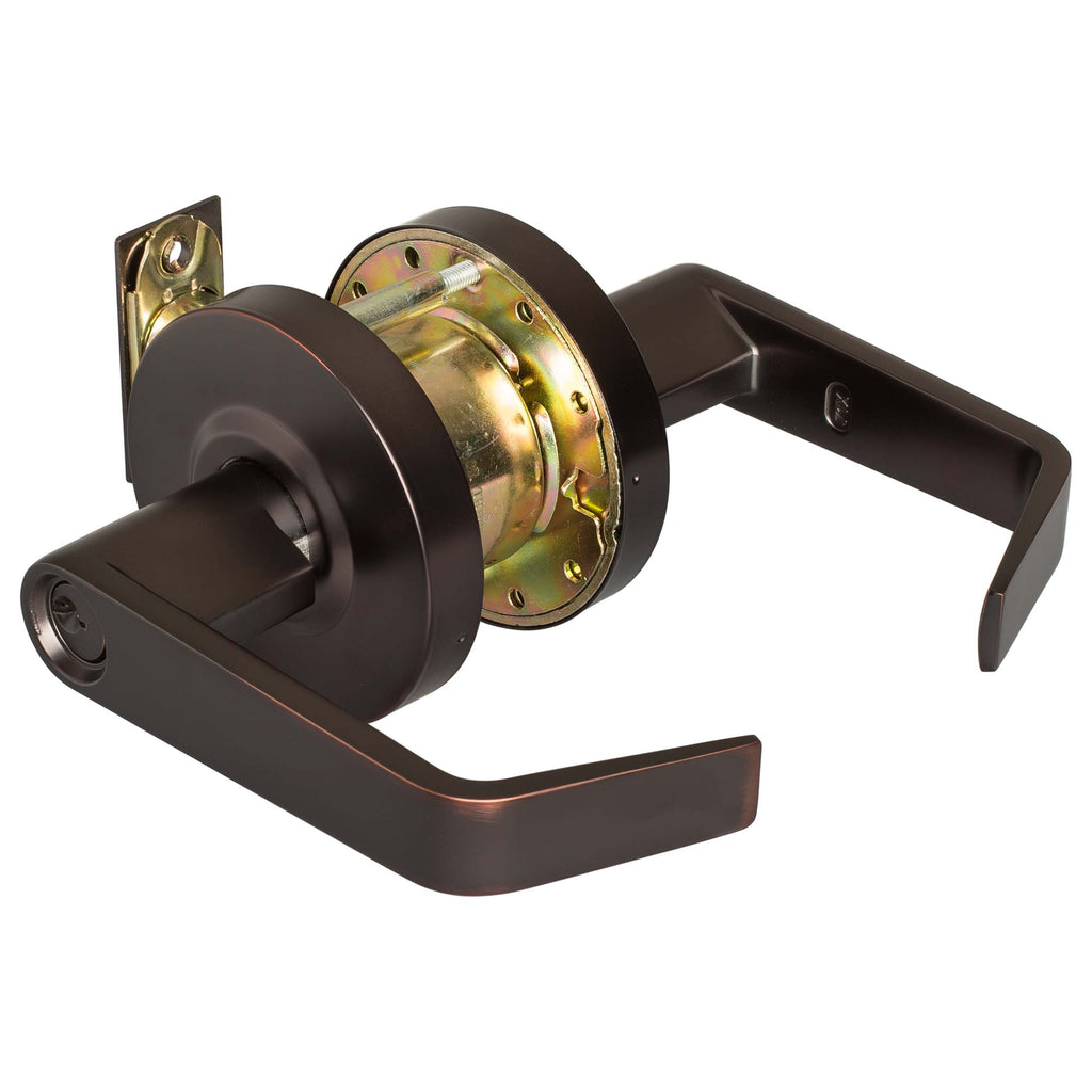 Commercial Door Lever Set Storeroom / Keyed Function - Oil Rubbed ...