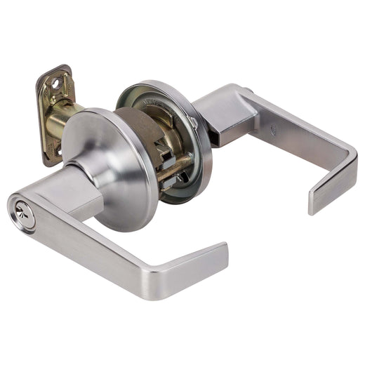 Commercial Door Lever Set Keyed / Entry Function, UL Fire Rated, ANSI 2, Atlas Collection