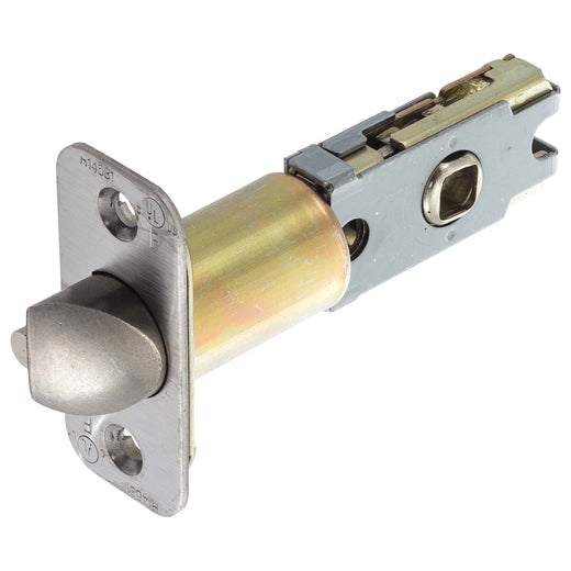 Image Of Residential Keyed / Entry Latch -  UL Fire Rated -  Adj. 2 3/8 In. To 2 3/4 In. - Satin Stainless Steel Finish - Harney Hardware