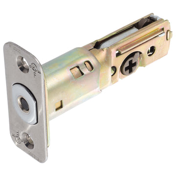 Image Of Residential Deadbolt Latch -  UL Fire Rated -  Adjustable 2 3/8 In. To 2 3/4 In. - Satin Stainless Steel Finish - Harney Hardware
