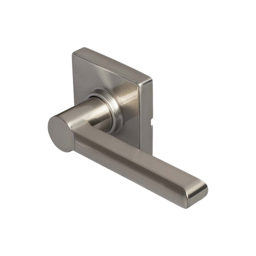 Image Of Door Lever Inactive / Dummy Function Contemporary Style Harper Collection - Satin Nickel Finish - Harney Hardware