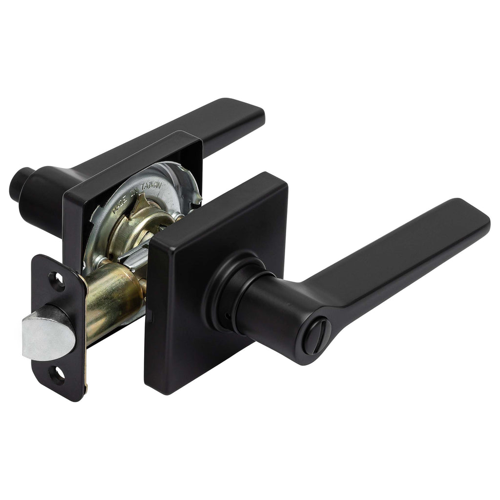 Door Lever Set Bed / Bath / Privacy Function Contemporary Style Palm ...