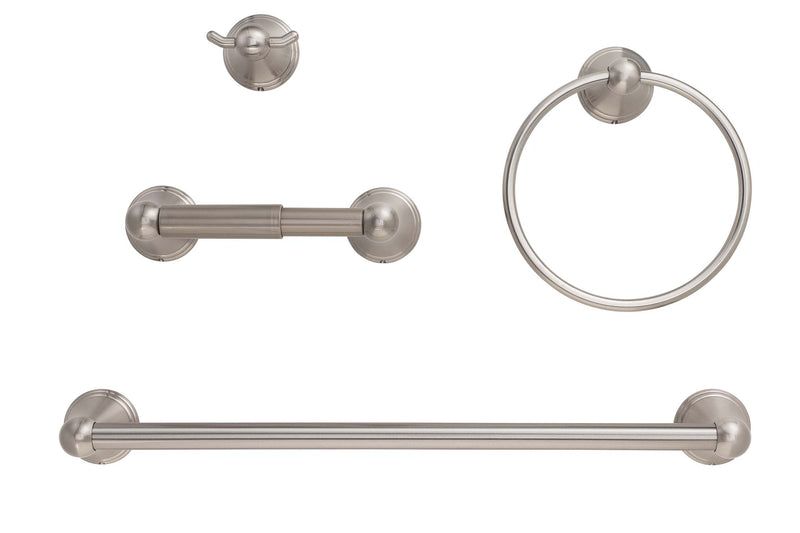 3 / 5 satton⭐︎ Alexandria Satin Nickel Bathroom Hardware Set - Satin Nickel