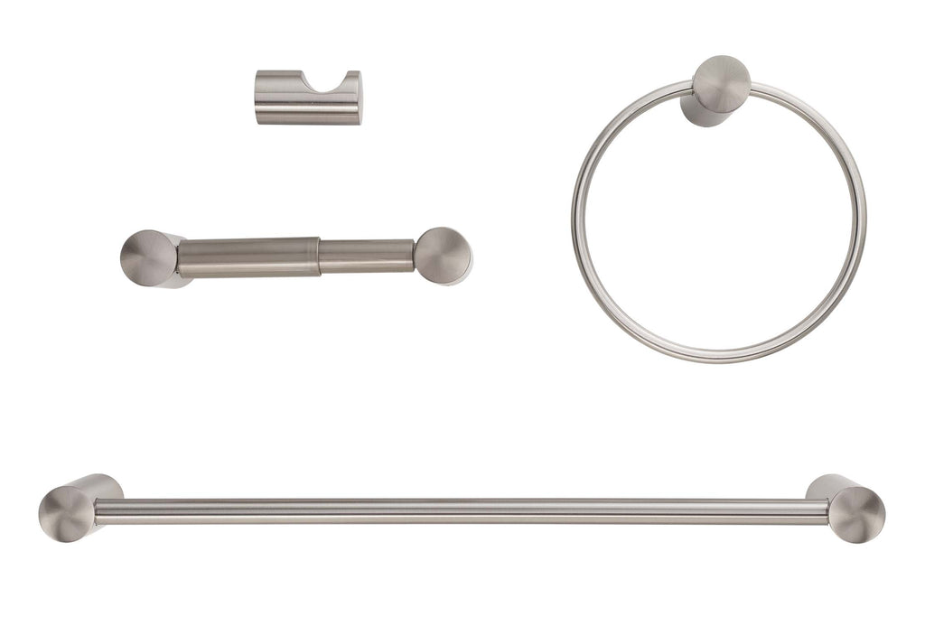 Clearwater Satin Nickel Bathroom Hardware Set Satin Nickel Finish Harney Hardware