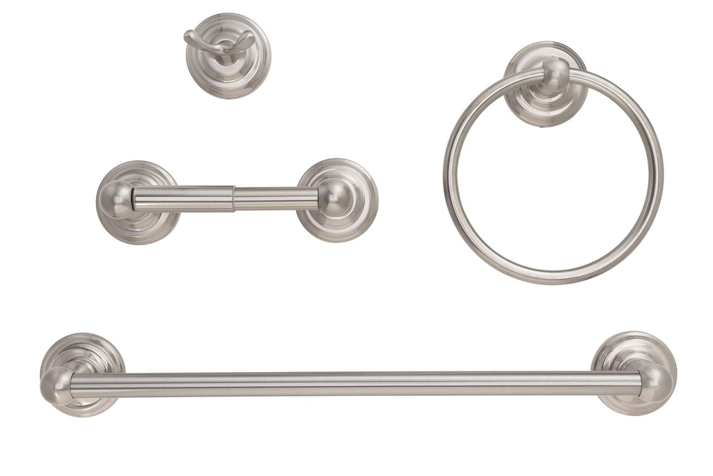 Savannah Satin Nickel Bathroom Hardware Set Satin Nickel Finish Harney Hardware