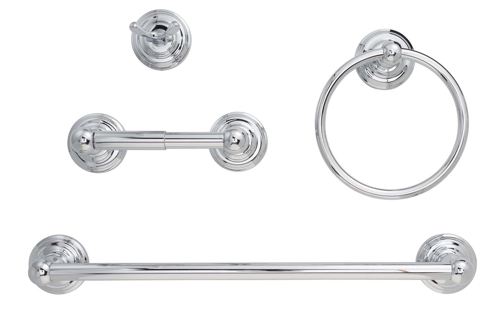 Savannah Chrome Bathroom Hardware Set Chrome Finish Harney Hardware